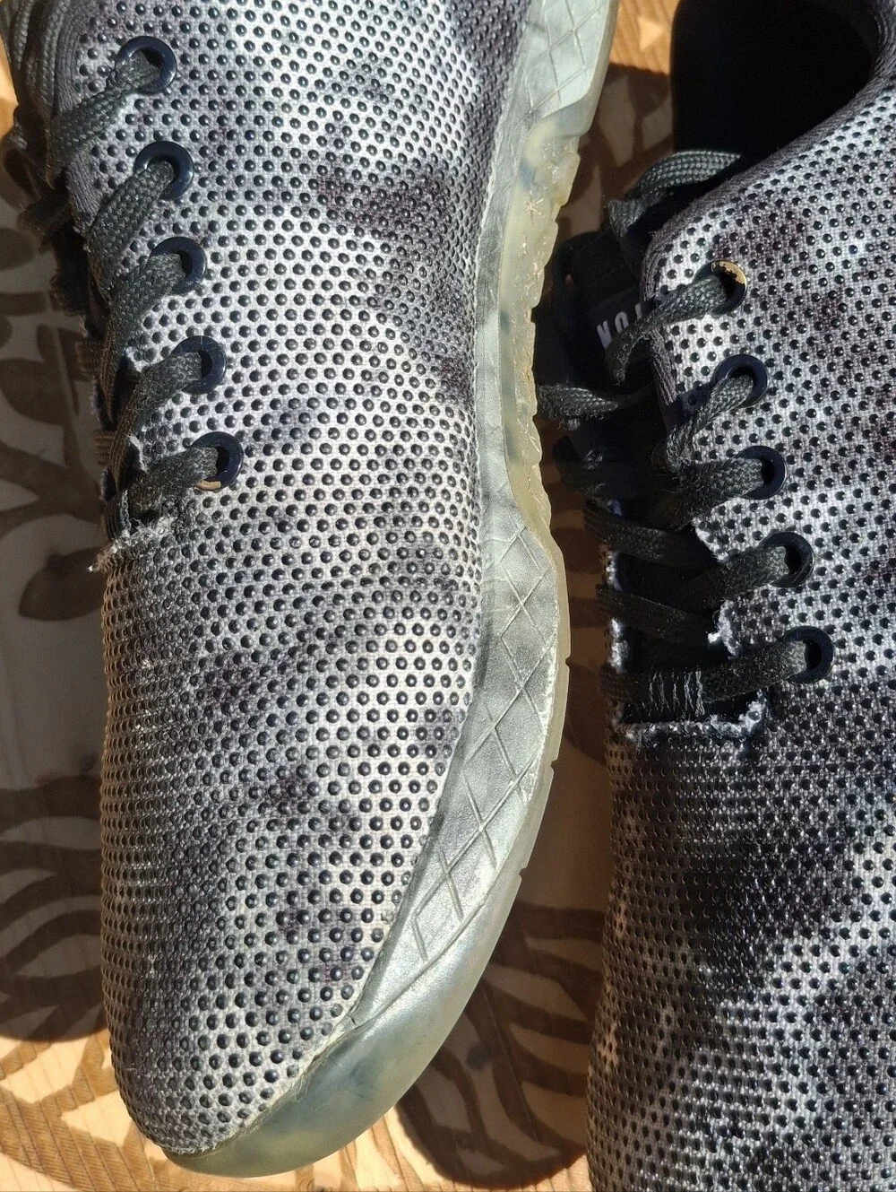 NOBULL Black Camo Superfabric Unisex Trainers Sneakers Men 8.5 Women 10